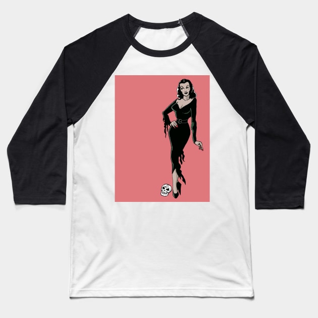 Vampira Baseball T-Shirt by BrandxbyCristina